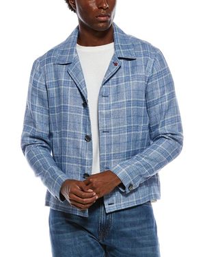 Isaia Portofino Wool-Blend Jacket - Blue
