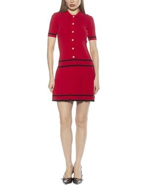 Alexia Admor Lucinda A-Line Dress - Red
