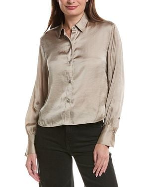 Rag & Bone Andre Satin Shirt - Natural