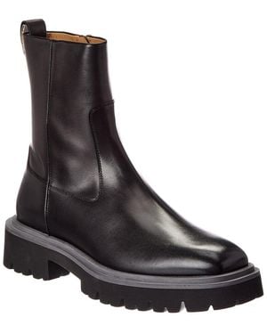 Ferragamo Fulvio Leather Bootie - Black