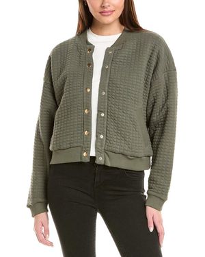 Nation Ltd Logan Oversized Bomber Jacket - Green