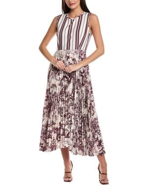 Beulah London Midi Dress - Purple