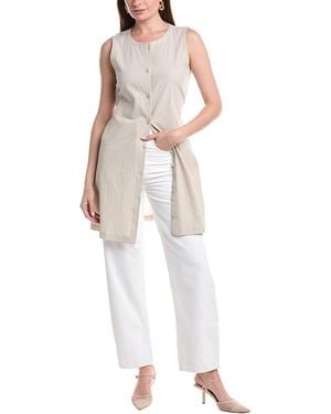 Eileen Fisher Tie Back Vest - Natural