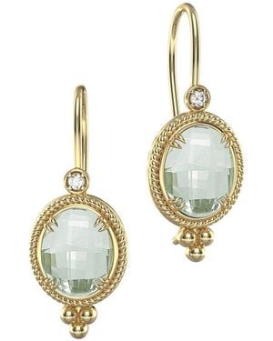 Reiss 14K 10.57 Ct. Tw. Diamond & Amethyst Drop Earrings - Metallic