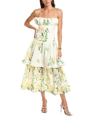 Elliatt Hana Tiered Maxi Dress - Yellow
