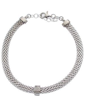 Meshmerise 18K Over 0.06 Ct. Tw. Diamond Bracelet - Metallic