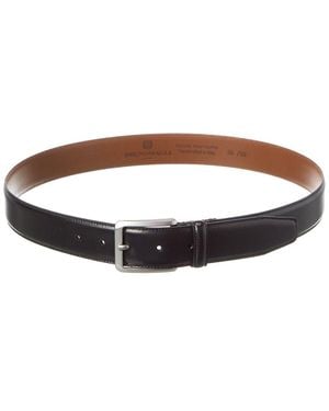 Bruno Magli Dante Leather Belt - Brown