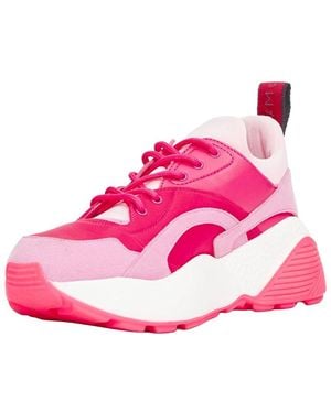 Stella McCartney Cotton Patchwork Dad Trainer (Authentic Pre-Loved) - Pink
