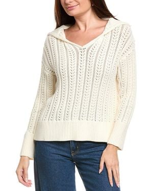 Tommy Bahama Zoe Johnny Collar Jumper - White