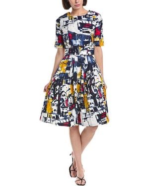 Samantha Sung Rachel Midi Dress - Blue