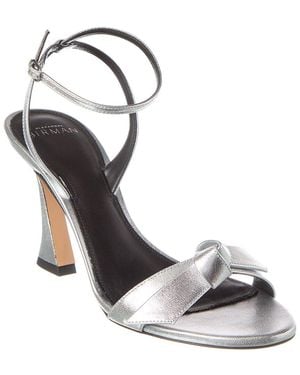 Alexandre Birman Clarita Bell 85 Leather Sandal - Metallic
