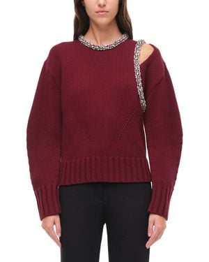 Jonathan Simkhai Monroe Wool & Cashmere-Blend Pullover - Red