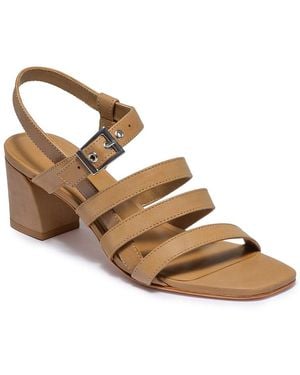 Bernardo Novi Leather Mid Heel Sandal - Brown