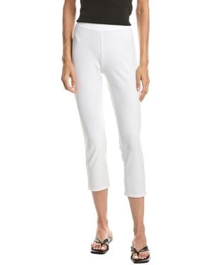 Eileen Fisher Petite Hi Waisted Slim Crop Pant - White