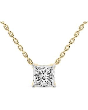 Lab Grown Diamonds 14K 3.00 Ct. Tw. Lab-Grown Diamond Necklace - Metallic