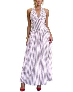 LEON GORI Sleeveless Maxi Dress - Purple