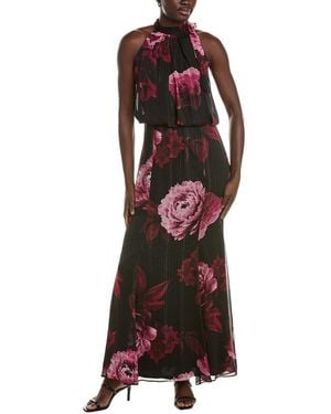 Maison Tara Sleeveless Maxi Dress - Red