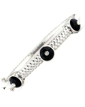 Diamond Select Cuts 0.03 Ct. Tw. Diamond Agate Bangle - White
