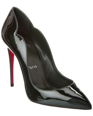 Christian Louboutin Hot Chick 100 Psychic Patent-leather Courts - Black