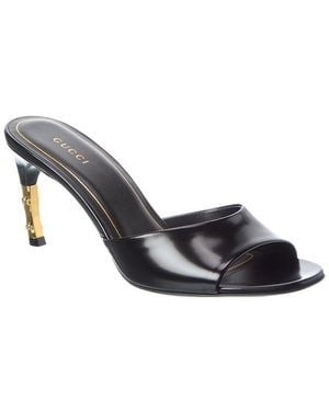 Gucci Castello Leather Sandal - Metallic