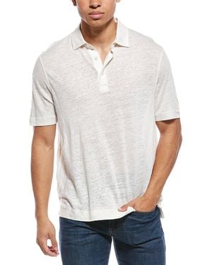 Robert Talbott Linen Polo Shirt - White
