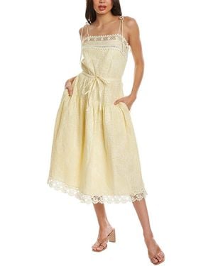 Ulla Johnson Eyelet Maxi Dress - Natural