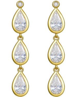 Kai Fine Jewelry 14K 1.50 Ct. Tw. Lab-Grown Diamond Drop Earrings - Metallic