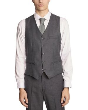 Paisley & Gray Eaton Slim 5-Button Vest - Black