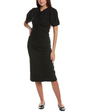 Grey State Midi Dress - Black