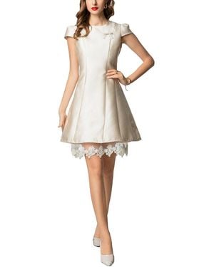BURRYCO Sleeveless Mini Dress - Natural