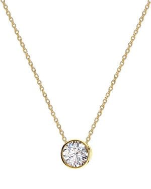 Gabi Rielle 14K Over Cz Sparkling Necklace - Metallic