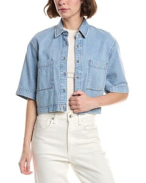 Rag & Bone Lana Denim Top - Blue