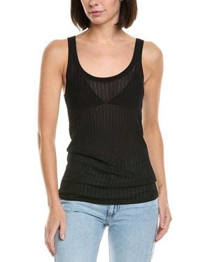 Helmut Lang Pointelle Tank - Black