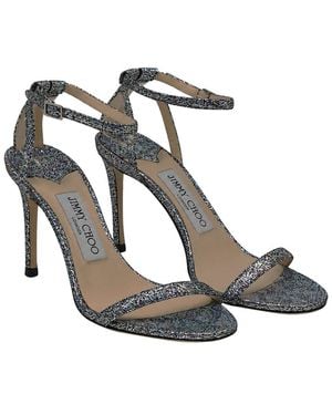 Jimmy Choo Glitter Minny 85 Stilletto (Authentic Pre-Loved) - Metallic