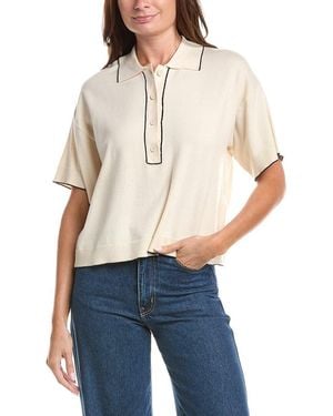 Max Studio Short Sleeve Sweater - Blue