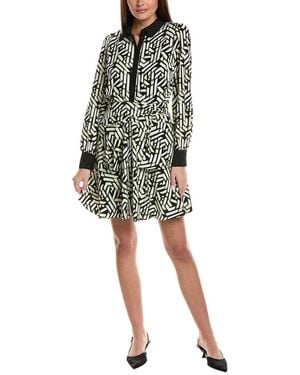 KARL LAGERFELD Tiered Shirtdress - White