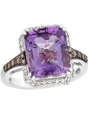 Le Vian Le Vian Euphoria Chocolate 14k 5.23 Ct. Tw. Diamond & Amethyst Ring - Purple