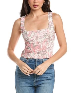 AFRM Ivara Corset Tank - Blue