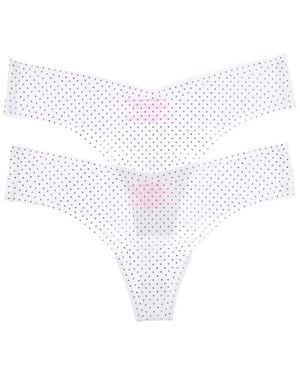 Commando 2Pk Party Starter Thong - White