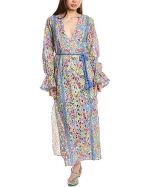 Hemant & Nandita Lace Kaftan - Blue