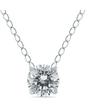 True Diamond 14k 0.46 Ct. Tw. Diamond Necklace - Metallic