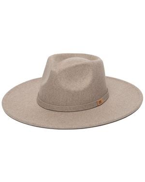 Frye Stiff Brim Fedora - Gray
