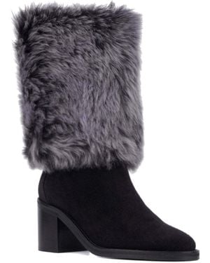 Aquatalia Jolie Weatherproof Suede Boot - Blue