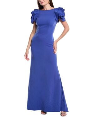 Rene Ruiz Scuba Gown - Blue