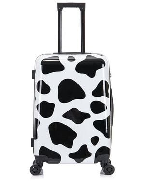InUSA Prints Lightweight Hardside Spinner 24in - White