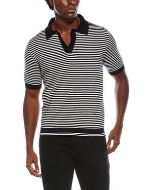 Isaia Cashmere & Silk-Blend Polo Shirt - Grey