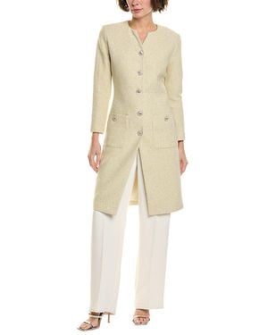 St. John Tweed Coat - Natural