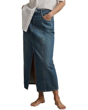 Reiss Daila Denim Skirt - Blue