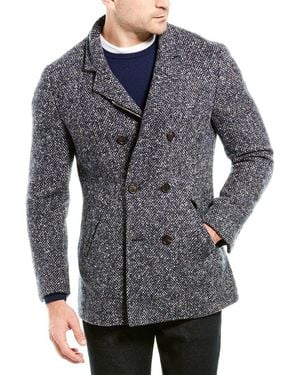 Brunello Cucinelli Wool & Cashmere-Blend Coat - Grey