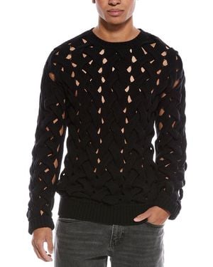 Valentino Open Knit Maglia Jumper - Black